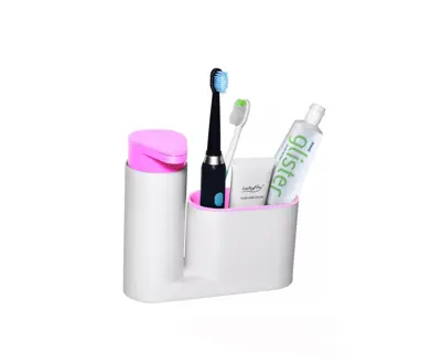 Dispensador De Detergente Jabón Líquido Shampoo Con Estante
