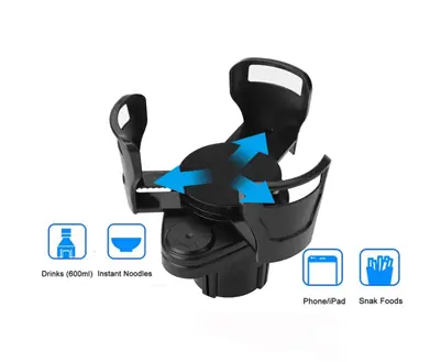 Soporte Porta Vaso Mate Doble Para Auto Universal Ajustable