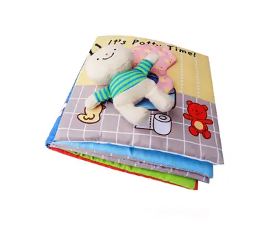 Libro De Tela Sensorial 3D Montessori Para Bebés con Actividades