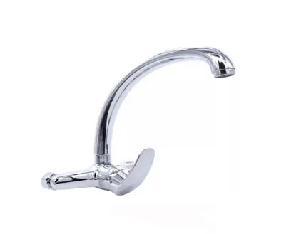 Grifo Monocomando Cocina Pared Canilla Pico Alto