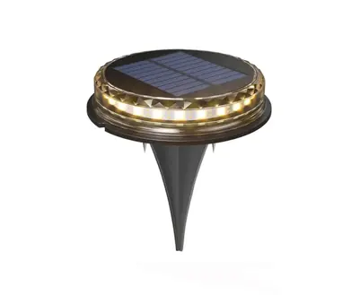 Luz Solar Para Sendero Jardín Foco de Piso de Embutir Luz Cálida x1