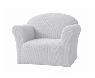 Funda Cubre Sillón 1 Cuerpo Corrugada Gris Claro