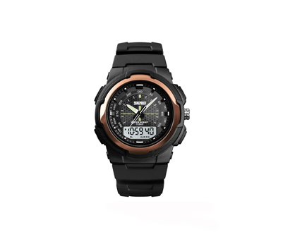 Reloj Hombre Skmei 1454 Diseño Elegante Deportivo Doble Hora Luz Alarma