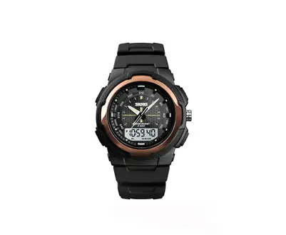 Reloj Hombre Skmei 1454 Diseño Elegante Deportivo Doble Hora Luz Alarma