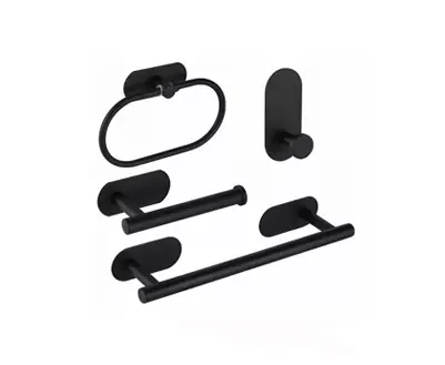 Juego Accesorios Baño 4 Piezas Acero Inox Adhesivos