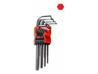 Juego De Llaves Allen Grandes 9pcs Acero 1,5 A 10mm