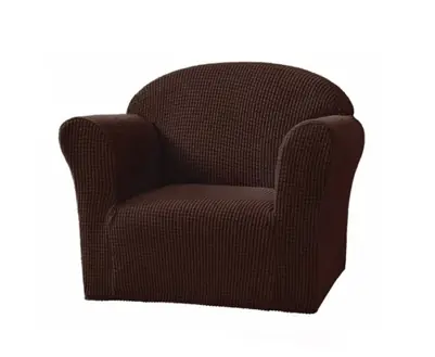 Funda Cubre Sillón 1 Cuerpo Corrugada Marron Chocolate