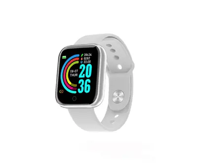 Reloj Smartwatch Bracelet Cuadrado Blanco