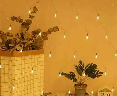 Cortina de Luces Calida de 1.5MTS X 1.5MTS