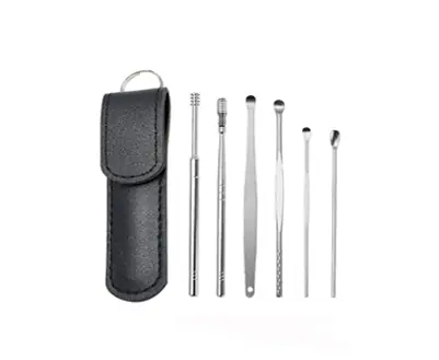 Set de Limpieza de Oídos 6pcs en Acero