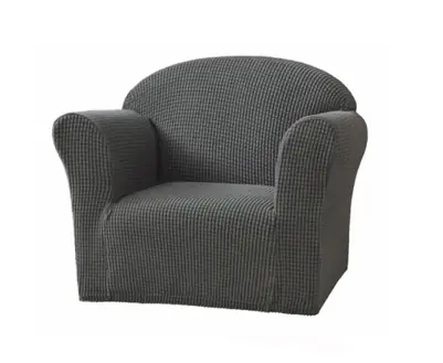 Funda Cubre Sillón 1 Cuerpo Corrugada Gris Oscuro