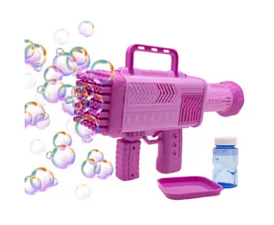 Burbujero Pistola de Burbujas de 46 Agujeros Violeta