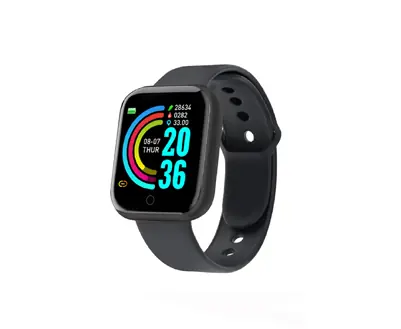 Reloj Smartwatch Bracelet Cuadrado Negro
