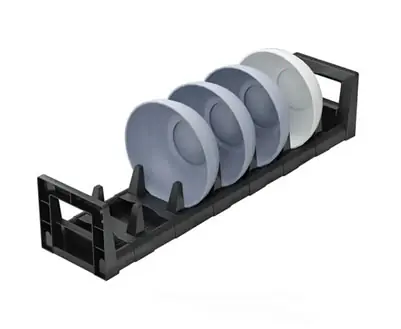 Organizador Ajustable De Platos Chicos Vajilla Para Cajón