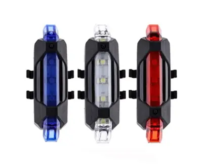 Luz Led Trasera De Bicicleta O Casco Recargable Usb