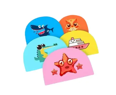 Gorra De Natación Piscina Baño Infantil Niños Tela Suave