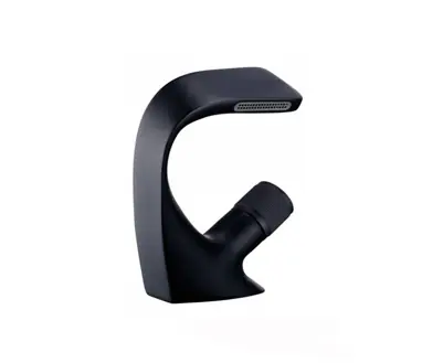 Grifo Monocomando Mezclador de Pileta Mesada de Baño Negro Mate