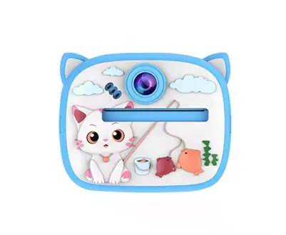 Cámara De Fotos Infantil Impresión Instantánea Digital Video Juegos + 7 Rollos