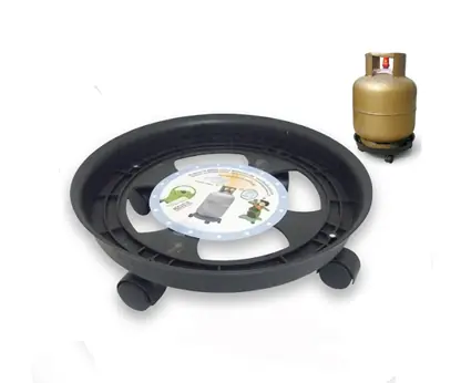 Soporte Para Garrafa 13kg Macetas Con Ruedas