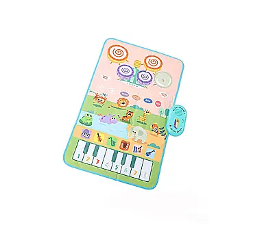 Alfombra Interactiva Musical Para Niños Bebé Piano Bateria 50x80cm