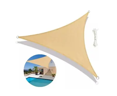 Malla Sombra Toldo Vela Triangular 4 X 4mts Exterior Jardín
