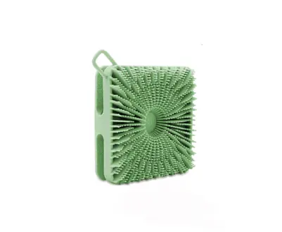 Esponja Cepillo De Silicona Baño Ducha Masajeador Corporal Exfoliante 2 en 1