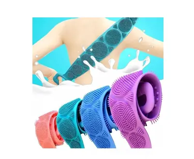 Esponja Cepillo De Silicona Ducha Exfoliante Espalda