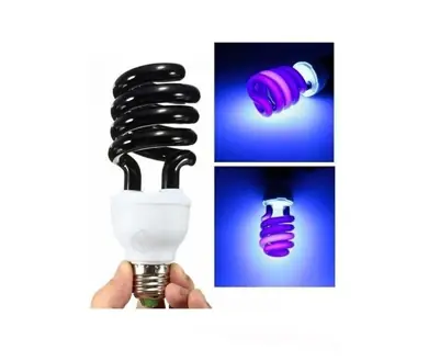 Lámpara De Tubo Luz Negra Fiesta Fluo Para Salón O Vidriera