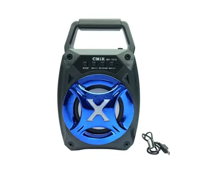 Parlante con Radio FM Bluetooth USB Recargable
