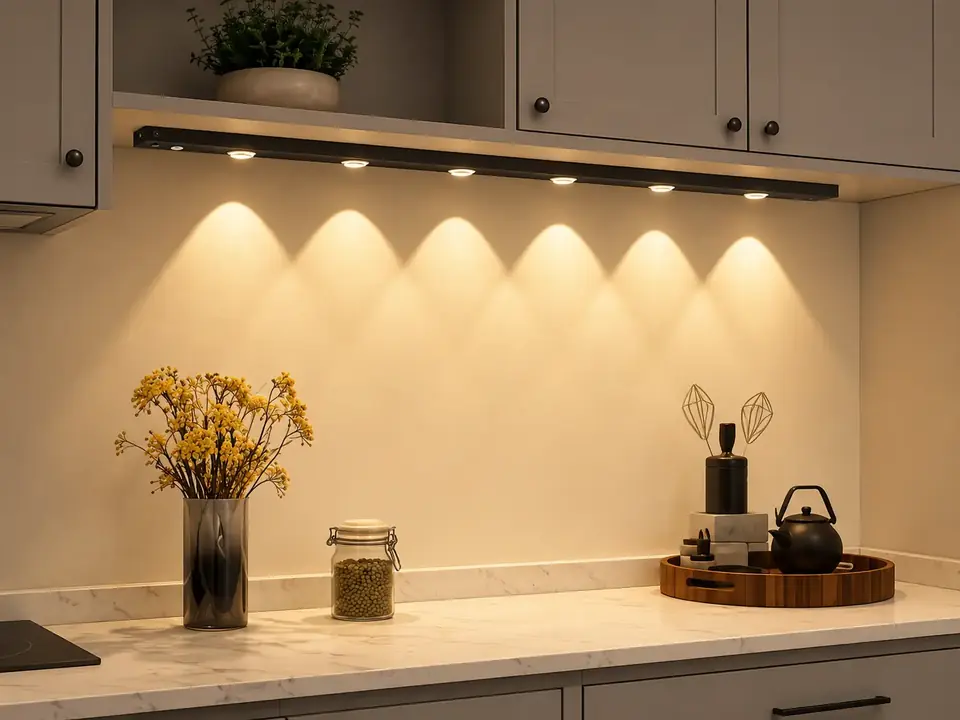 Luz Led Barra Regleta Bajo Mesada Efecto Colina Sensor De Movimiento 3 Modos y 3 Colores - 80cm