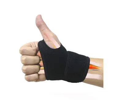 Muñequera Con Agarre Dedo Libre Carpeano Lesion Gym Deporte