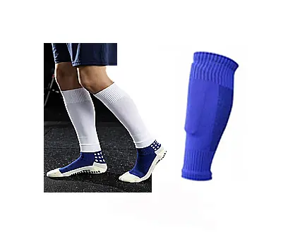 Medias Azules Sin Pie Deportivas Entrenamiento Fútbol, Hockey