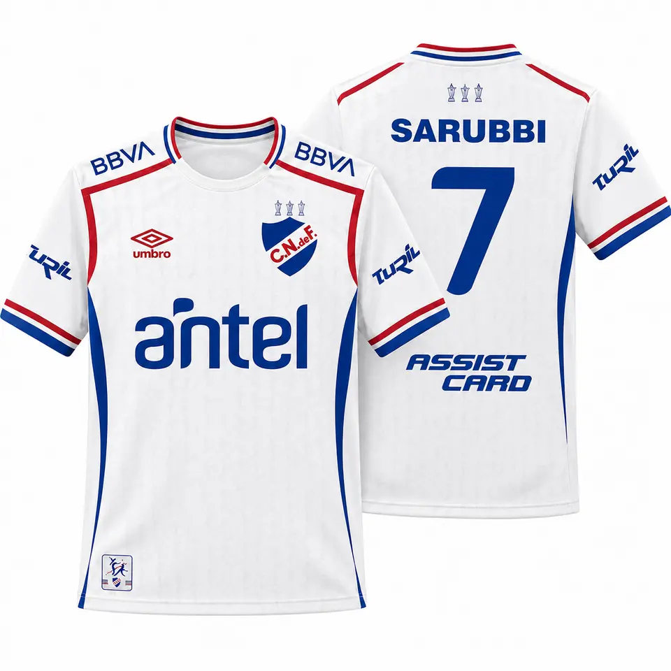 Camiseta de Nacional 2da Alternativa Blanca (Réplica)