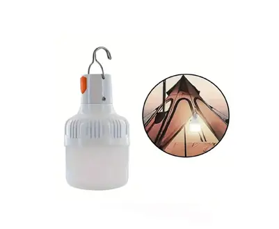 Lampara Luz Led Bombilla Camping De Colgar Impermeable Recargable Usb