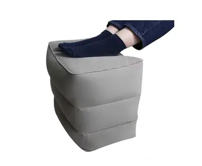 Almohada Inflable Para Reposapiés De Viaje Coche Avión Hogar