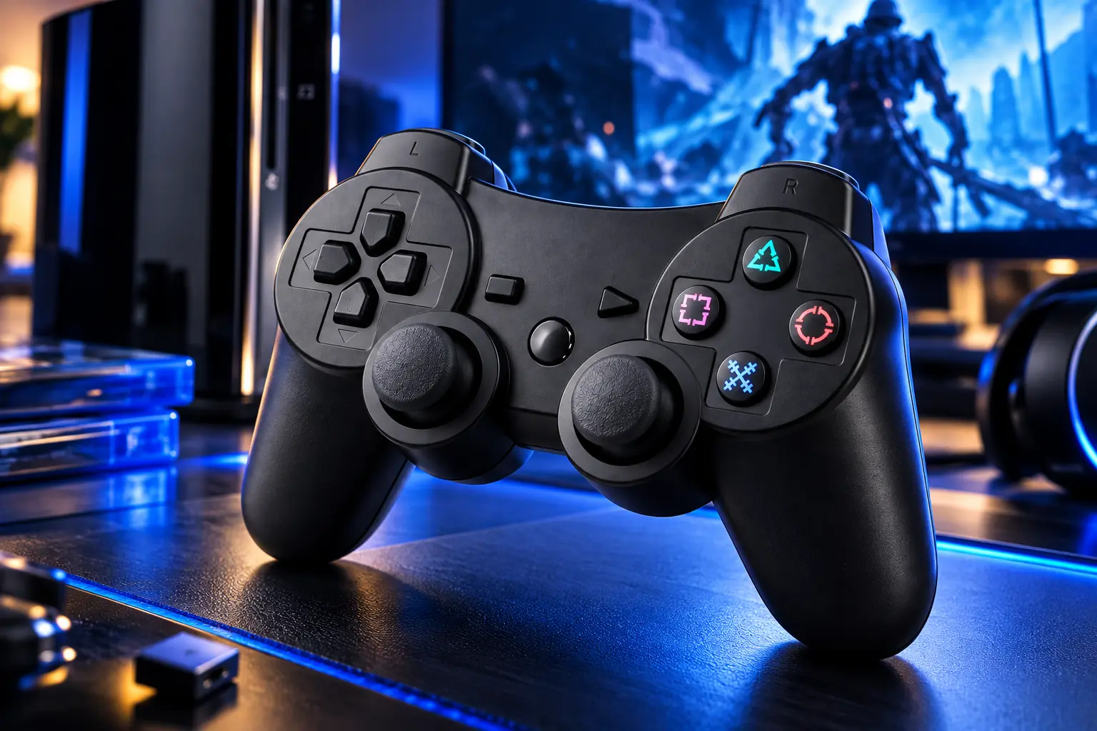 Joystick Ps3 Play 3 Inalámbrico Compatible