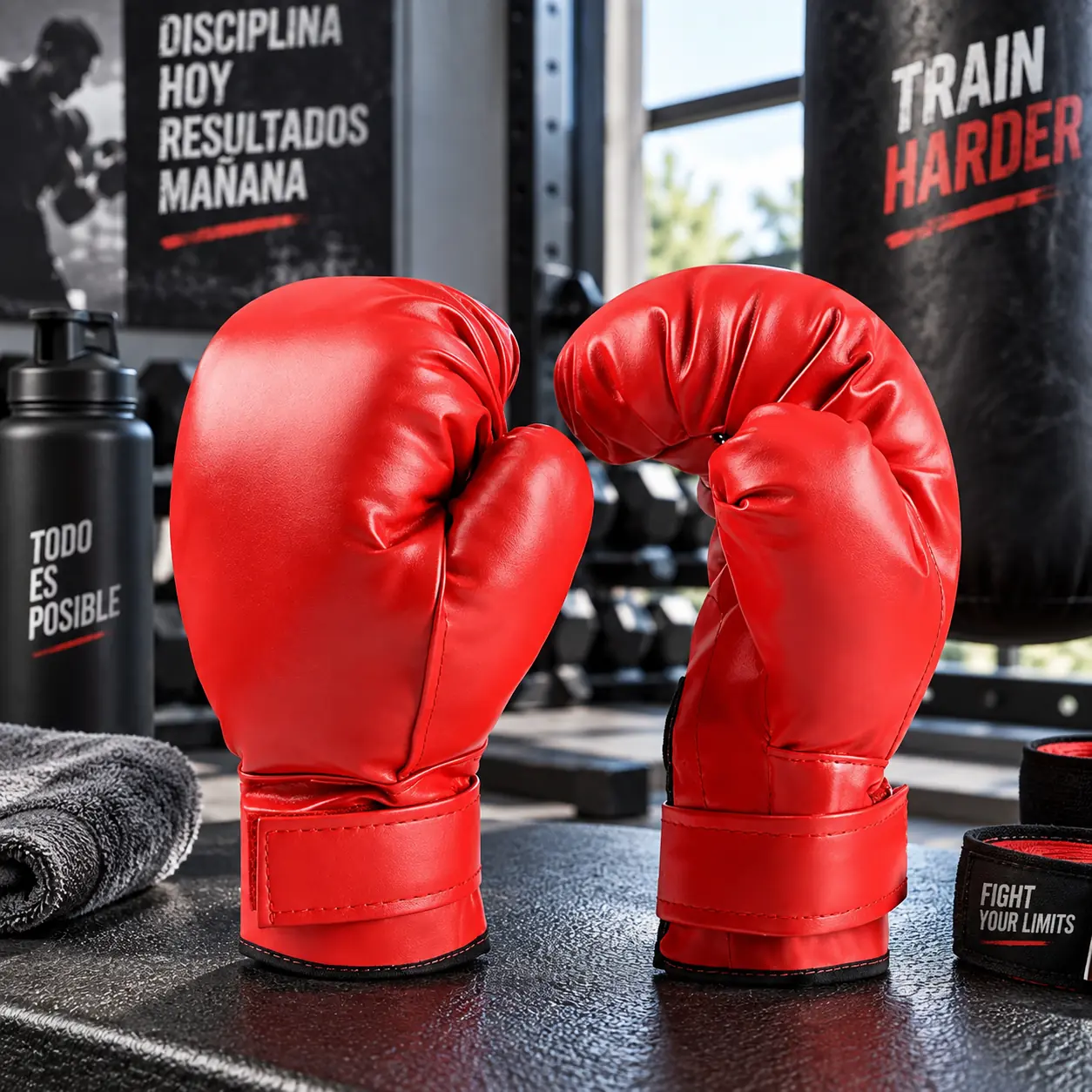 Guantes de Boxeo X2 ajustable de Color Rojo