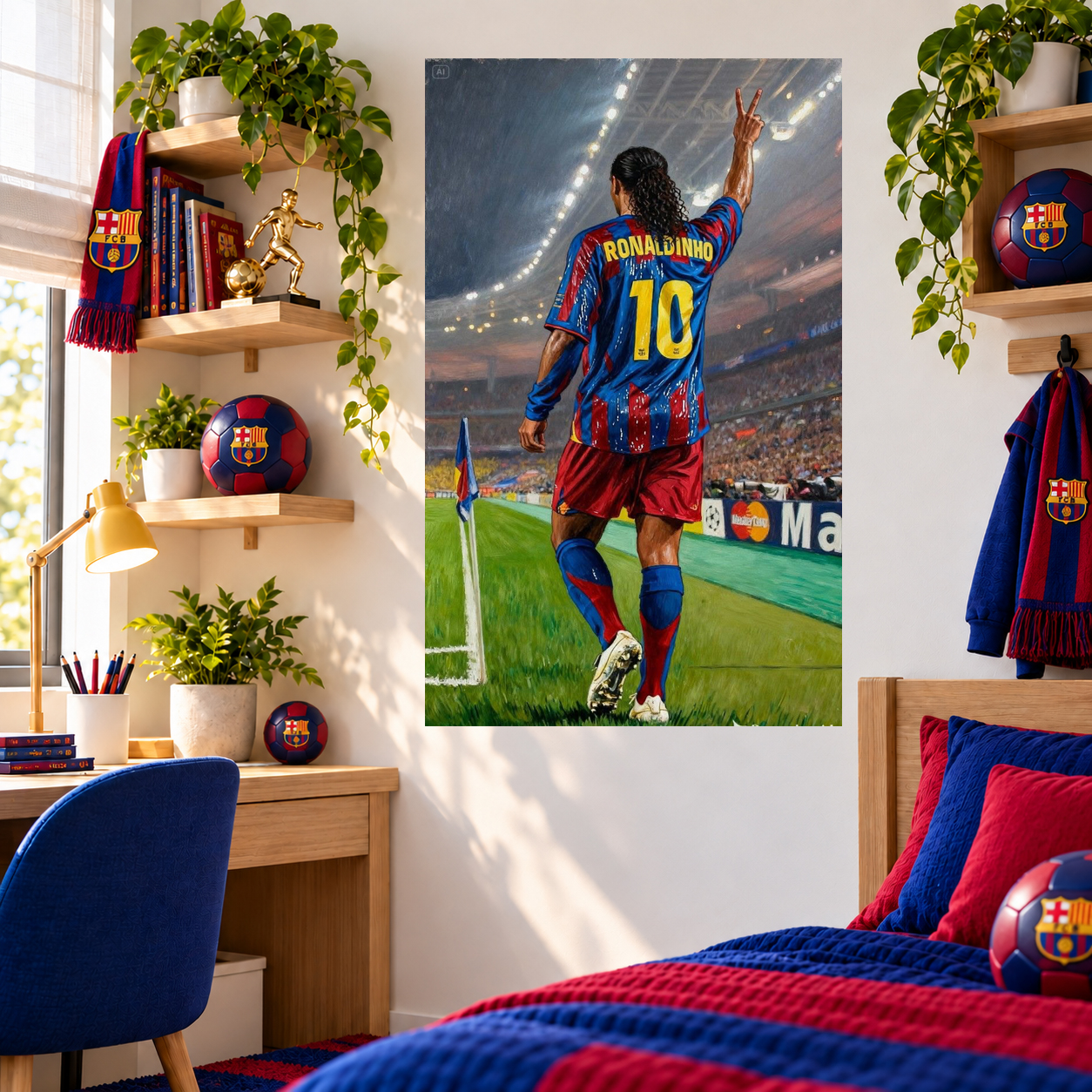 Póster Ronaldinho #10 – La Magia del Fútbol ⚽