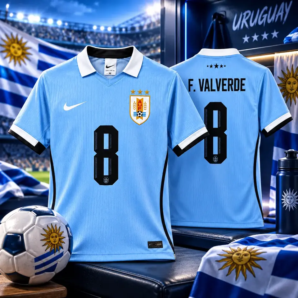 Camiseta Alternativa de Uruguay (Réplica) Clasica