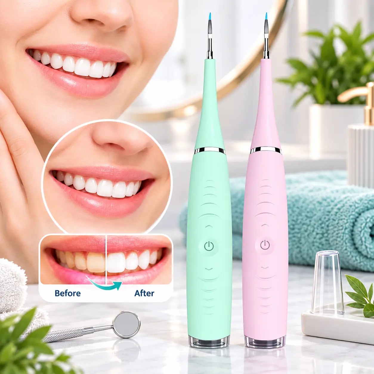 Limpiador Dental Elimina Sarro Dientes Ultrasónico