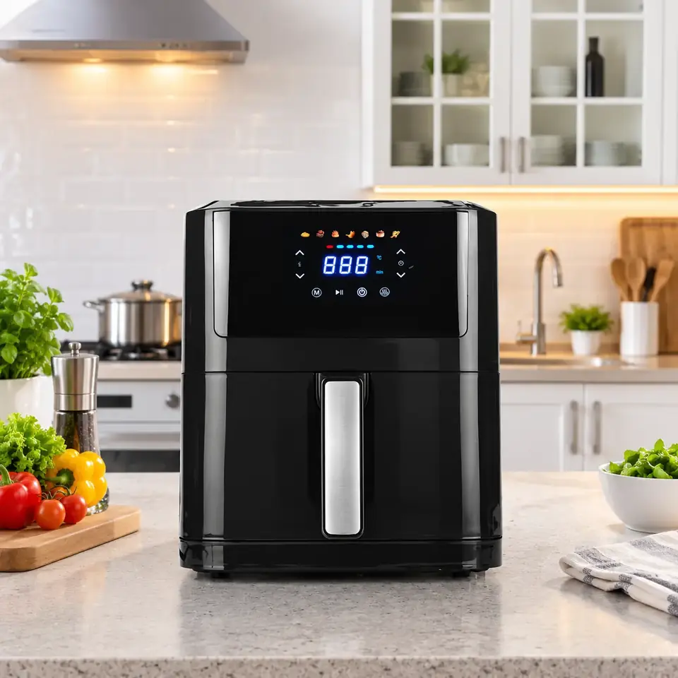 Freidora Sin Aceite Marvo HAF-106 8L NEGRO