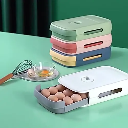 Huevera Organizador Dispensador Apilable Para 18 Huevos