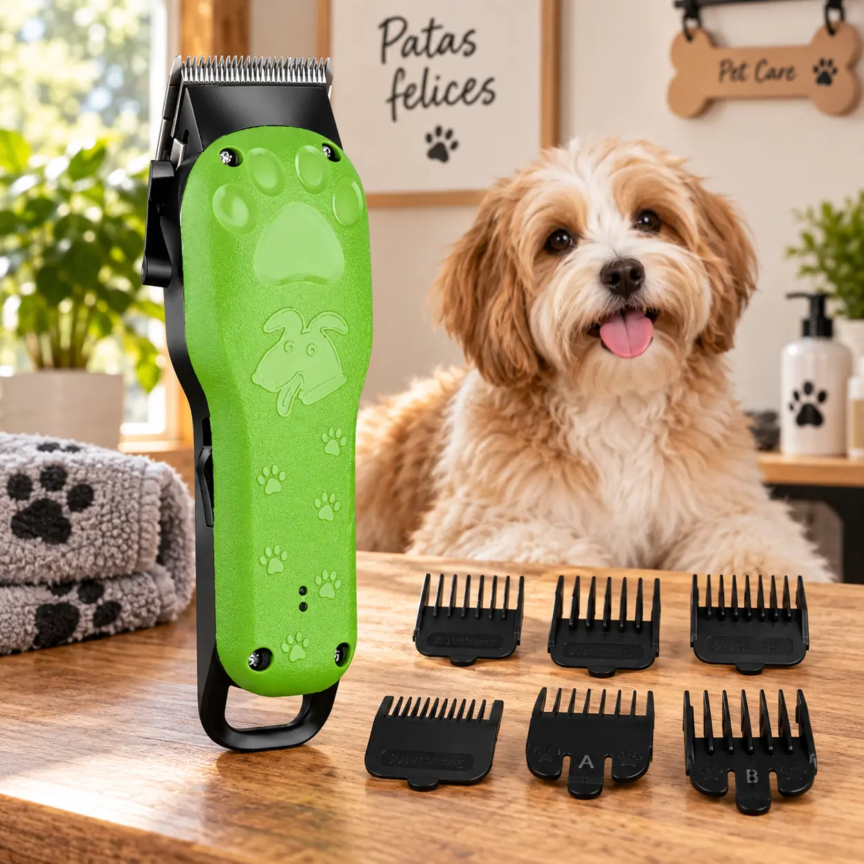 Maquina de Cortar Pelo de Perro Gato Mascotas Inalambrica Kemei KM-CW10