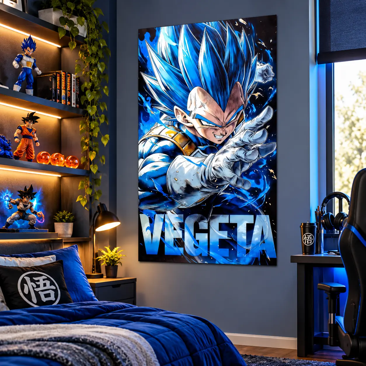 Vegeta Super Saiyan Blue – Dragon Ball | 45 × 75 cm