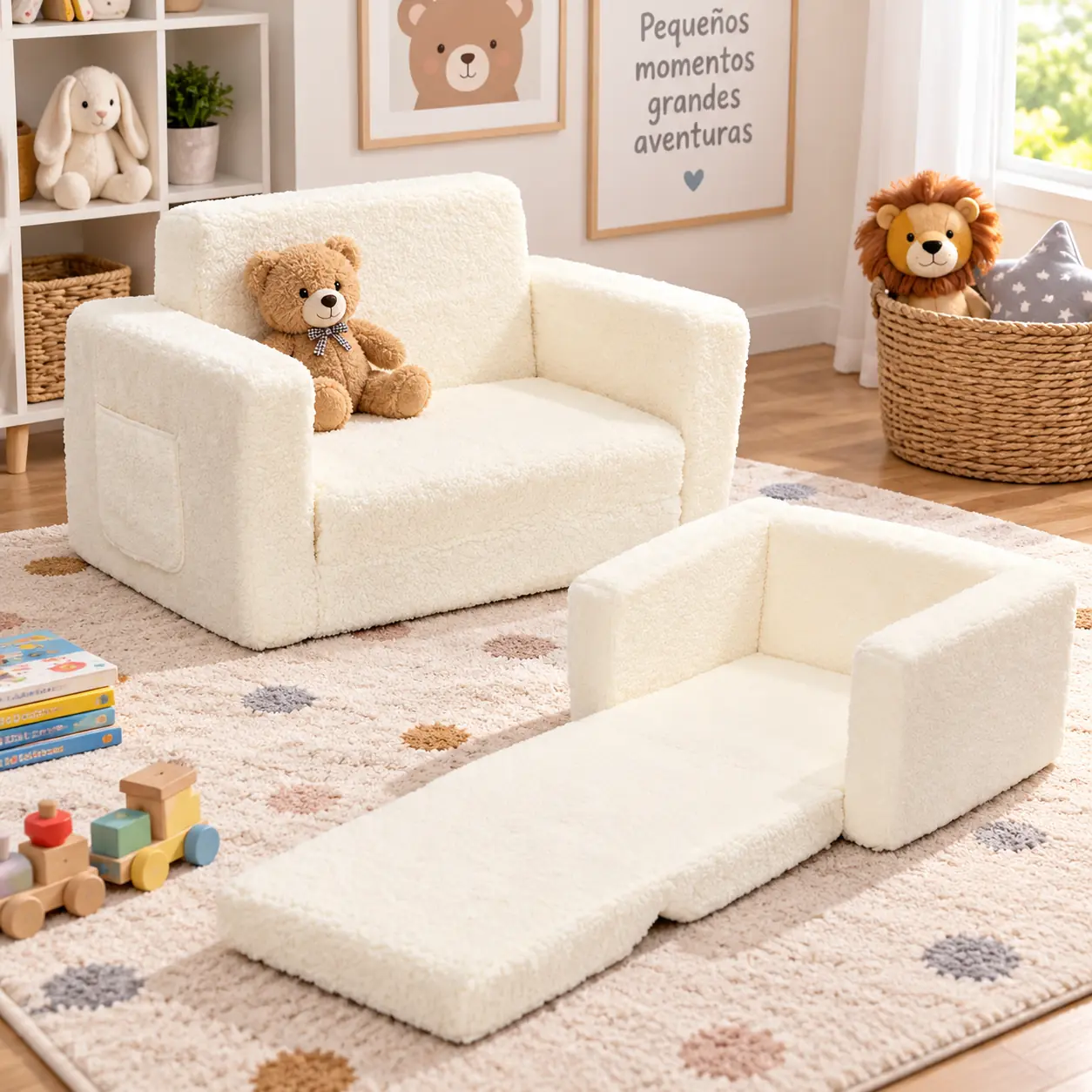 Sillón Cama Sofá Para Niños 2 En 1
