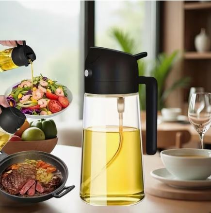 Dispensador Rociador Aceite 2 En 1 Pulverizador Cocina 400ml