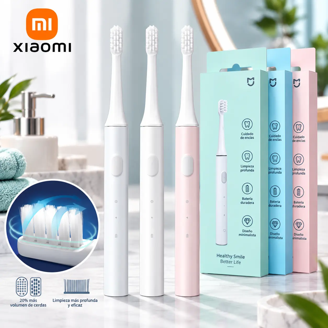 Cepillo Dental Dientes Eléctrico Usb Xiaomi Mijia