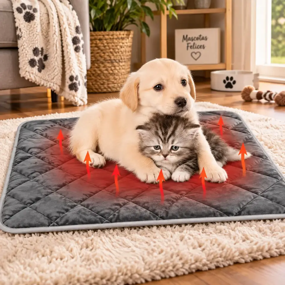 Alfombra Cama Calentita Para Perro Gato Mascotas 50x40cm