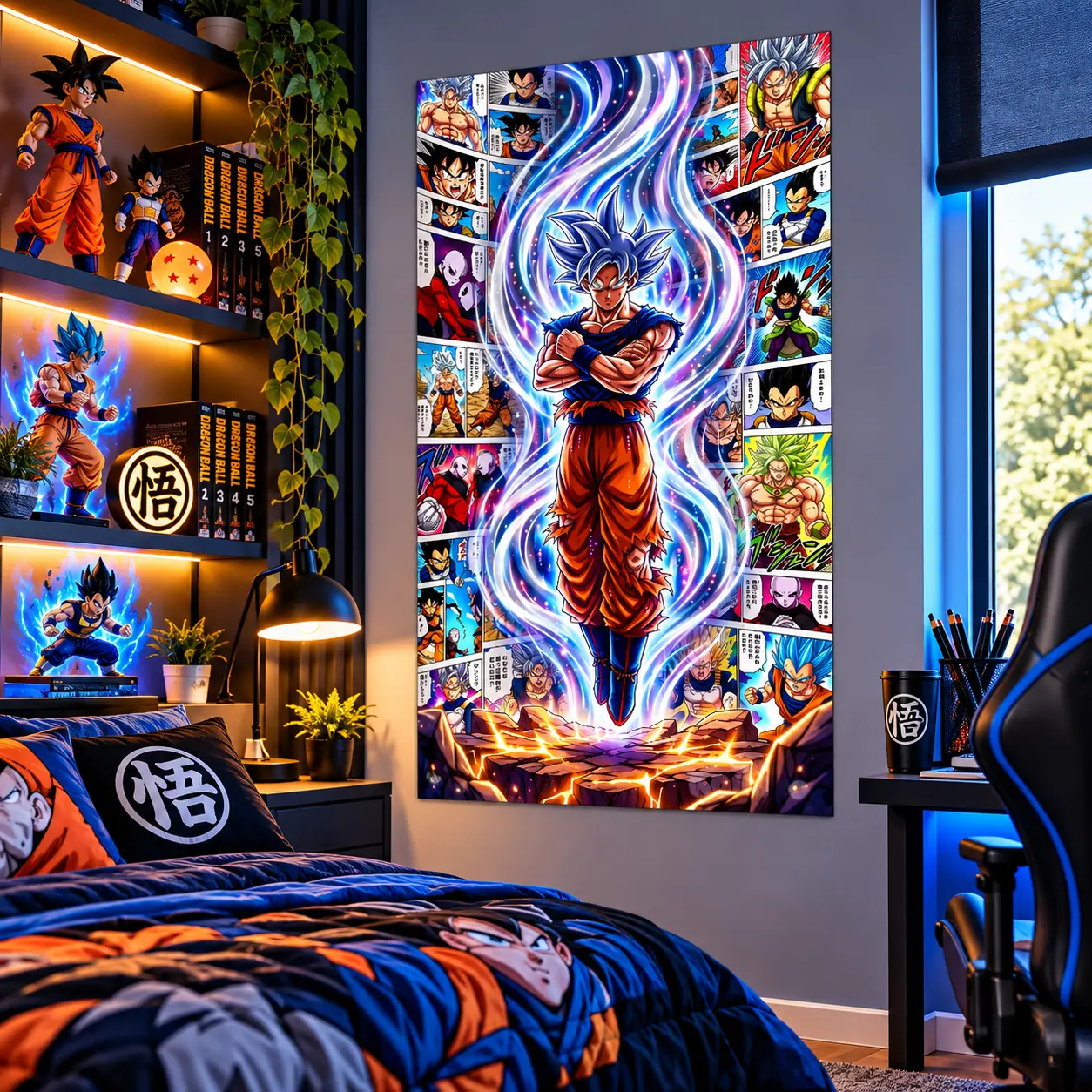 Goku Ultra Instinto – Dragon Ball  45 × 75 cm