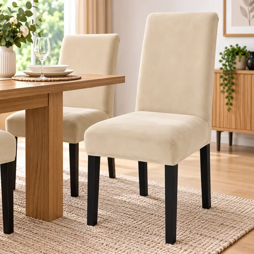 Funda Para Silla Tela Gruesa Elastizada y Lavable Calidad Premium